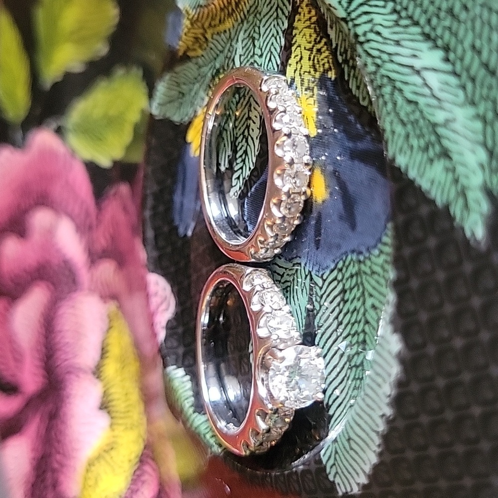 Diamond Wedding Ring/Band Set